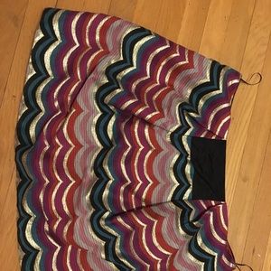 See by Chloe sparkly multicolor skirt Sz 10